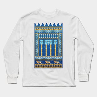 Ishtar Gate pattren Long Sleeve T-Shirt